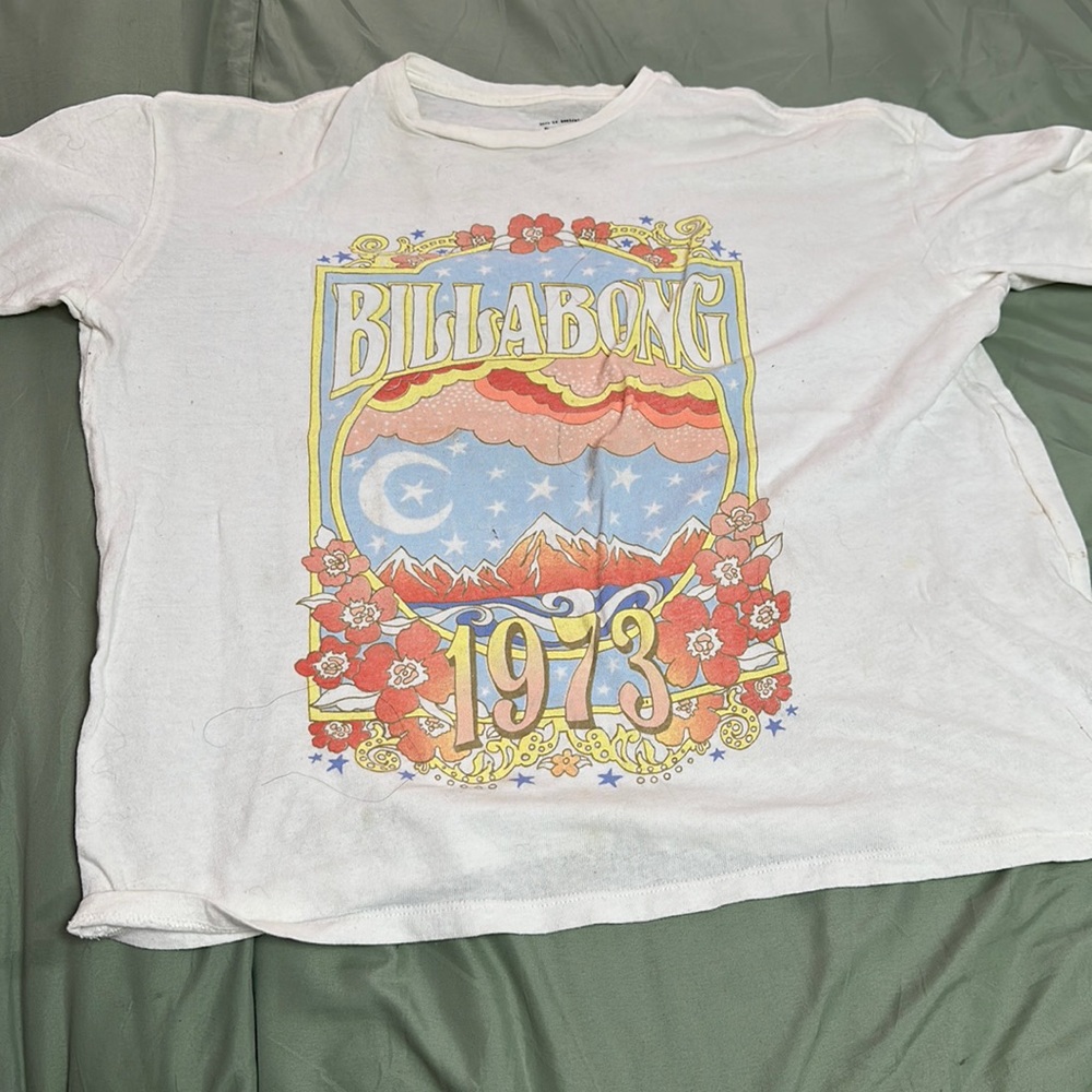Xtra small Billabong white oversized t-shirt